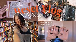 Book Haul, Content Plans, Book Journal Catch Up 🍁 Bookish Reset Vlog Prepping for September