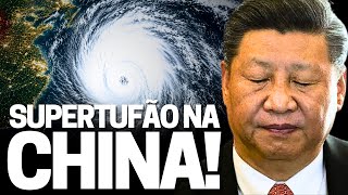 SUPERTUFÃO BAVI NA CHINA! Maior dos últimos 30 anos! 2 milhões de deslocados, enchentes e desastres!