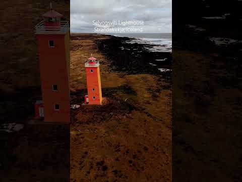 Selvogsviti, Strandakirkja, Iceland #iceland #lighthouse #part107 #dronepilot #hindsightaerial