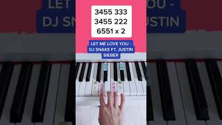 Let Me Love You - DJ Snake ft. Justin Bieber (Piano Tutorial) #letmeloveyou #letmeloveyoudjsnake