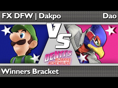 DBA3 Smash4 Wii U - FX DFW Dakpo (Luigi) vs Dao (Falco, Diddy) - Winners Bracket
