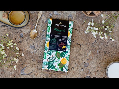 Tableta Manjari 64% corteza de naranja