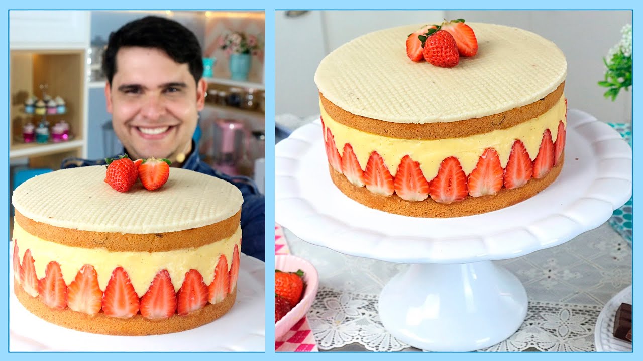 Fraisier Cake (Bolo de Morangos) - Confeitaria no Ponto - Sabor & Arte - EP. 8 - Parte 2