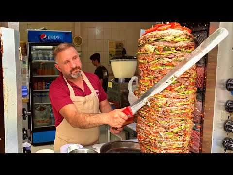 Amazing TURKISH Street Food! The Most Delicious Shawarma, Doner of Istanbul | So yummy