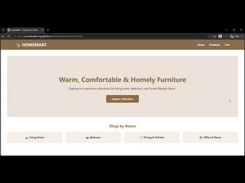 Task Demo - DAS004353 - HomeMart - Furniture & Decor