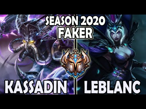 Faker KASSADIN vs LEBLANC [ MID ] Ranked Challenger Korea