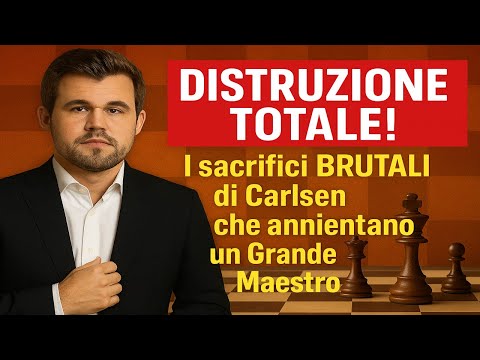 DISTRUZIONE TOTALE! I sacrifici BRUTALI di Carlsen che annientano un Grande Maestro