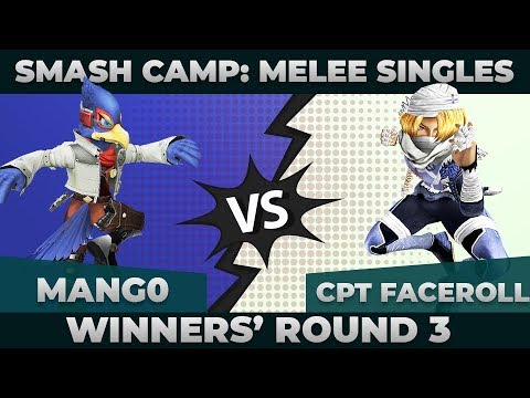 Mang0 vs Captain Faceroll - Winners Round 3: Melee Singles Top 48 - Smash Camp 2019 | Falco vs Sheik