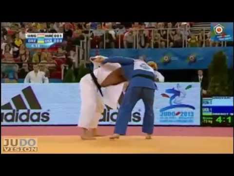 Judo European Championships Teams 2013: Men Bronze HUN - UKR: [-73kg] UNGVARI - DREBOT