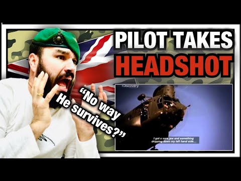Chinook Pilot takes a HEADSHOT... Then flies the thing home (Royal Marine Reacts)