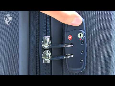 Hey's Xtrak 21 Inch Lightweight TSA Combination Lock Telescopic Handle Carry-On Luggage (Icy Blue)