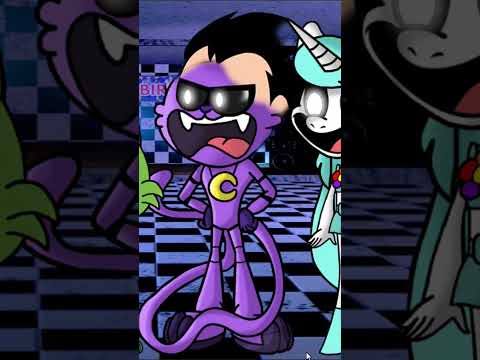 Teen Titans GO transforms into Smiling Critters and FNAF - SETC #fnaf #catnap #shorts