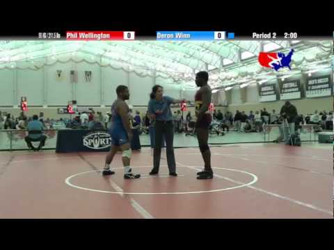 University Nat`ls FS  96 KG / 211.5 lbs: Phil Wellington vs. Deron Winn