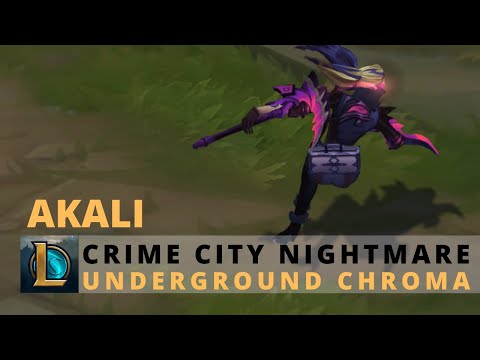 Crime City Nightmare Akali Event Chroma (Underground) - League of Legends