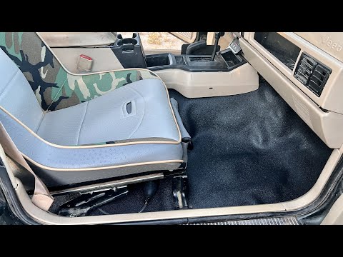 We Install A Vinyl Floor In Our 1996 Jeep XJ!