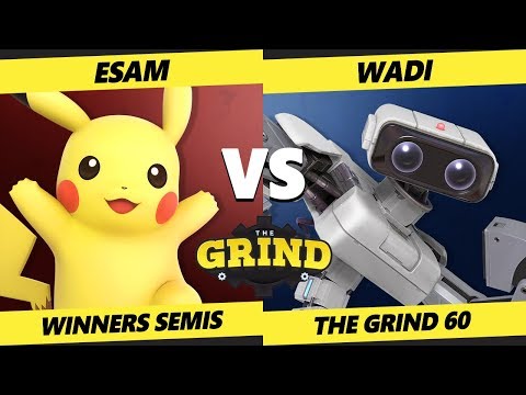 Smash Ultimate Tournament - WaDi (ROB) Vs. PG | ESAM (Pikachu) SSBU The Grind 60 Winners Semis