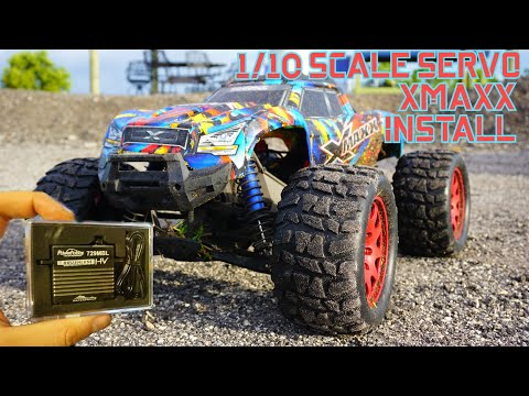 HOW - TO: INSTALL 10TH SCALE SERVO IN TRAXXAS XMAXX. stock servo SUCKS!
