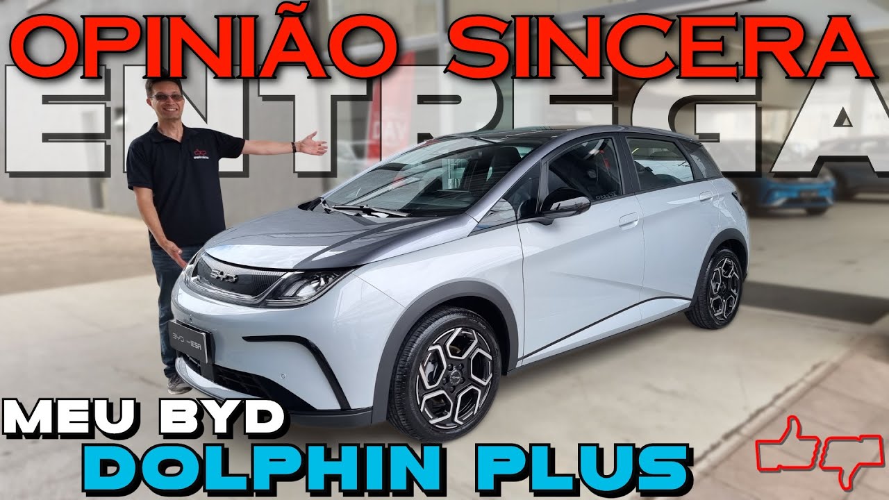 CHEGOU! BYD Dolphin Plus, meu primeiro CARRO ELÉTRICO! Entrega técnica, detalhes, bom? Vale a pena?