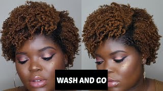 WASH AND GO ON AWKWARD STAGE TYPE 4 NATURAL HAIR