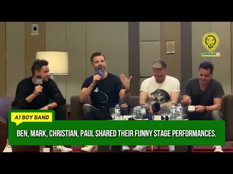 A1's Ben Adams, Mark Read, Christian Ingebrigtsen, Paul Marazzi share funny stage performances