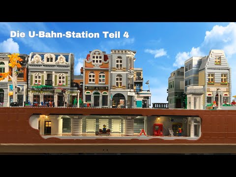 Lego-Stadt (Teil 36) Aufzug + Treppe  - U-Bahn Teil 4