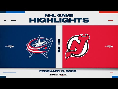 NHL Highlights | Blue Jackets vs. Devils - February 3, 2026
