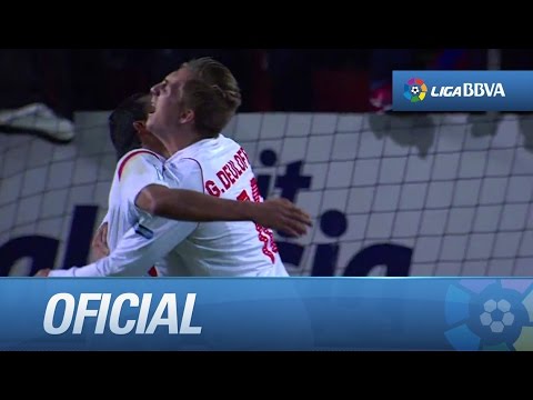 Gol de Bacca tras un jugadón de Deulofeu (1-0) Sevilla FC - Málaga