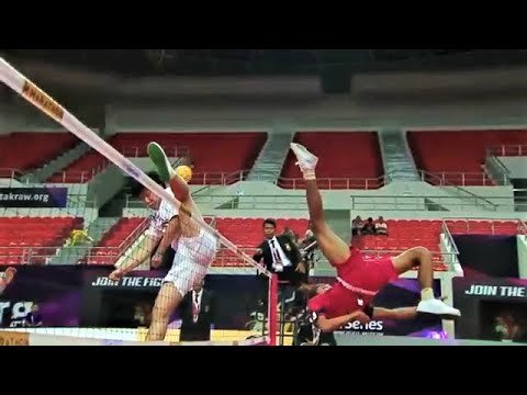 BACKSTOKE Pemain ini gila dan berbahaya - Singapore VS Korea [ISTAF Super Series Sepak Takraw]
