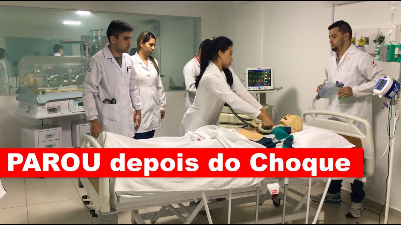 O paciente PAROU depois da cardioversão elétrica