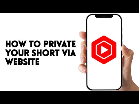 HOW TO PRIVATE YOUR SHORT VIA YOUTUBE STUDIO WEB