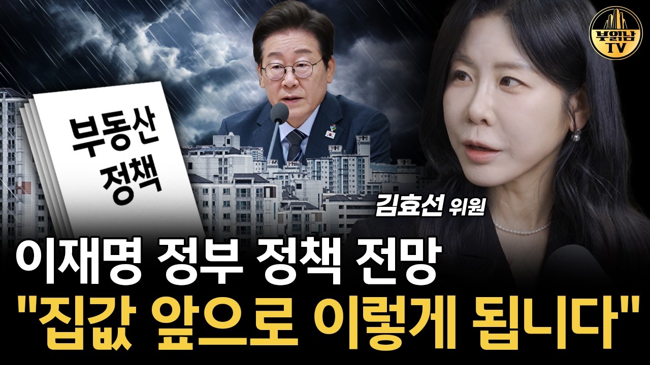 이재명 정부 정책 전망 "집값 앞으로 이렇게 됩니다" [김효선 위원 2부]
