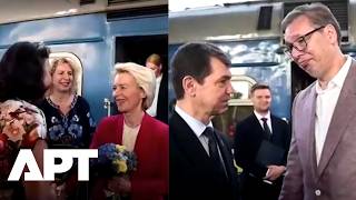 WATCH: Ukraine Welcomes EU's von der Leyen, Balkan Leaders for Talks Ahead of NATO Summit | APT