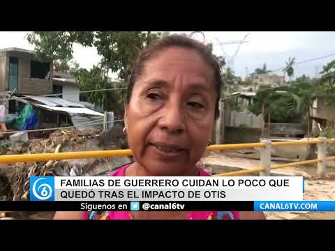 Cobertura Especial: Familias de Guerrero cuidan lo poco que quedó tras daños de Otis