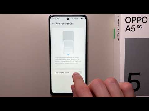 How to Turn On/Off One Handed Mode on OPPO A5 5G?