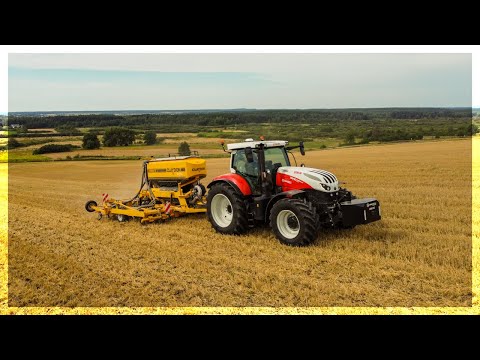 Pokaz siewnika Claydon Hybrid T4 | Steyr Absolut 6240 | Agrotech-Obsza