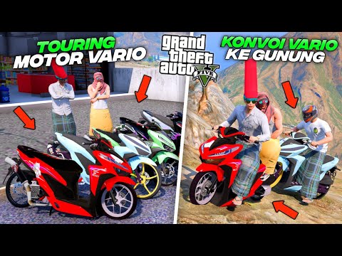 Kita TOURING MOTOR VARIO SPEK DRAG Naik Ke GUNUNG TERTINGGI - GTA 5 MOD