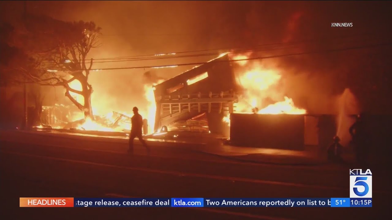 KTLA team coverage of wildfire recovery