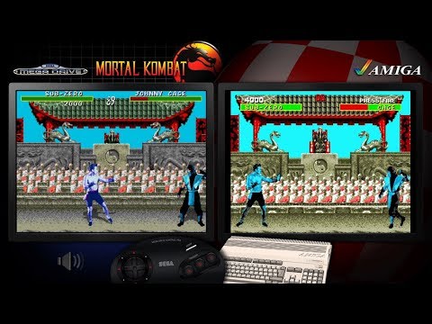 Mortal Kombat | Amiga & Mega Drive - Mega CD | Comparison - Dual Playthrough (edit)