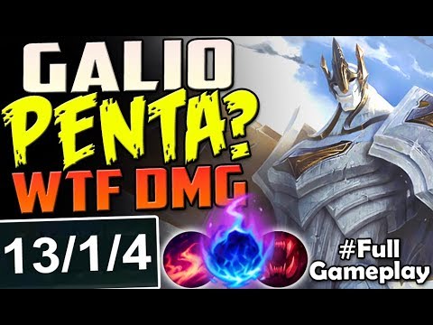 GALIO PENTA? | WTF IS THIS DMG? | New Runes Galio vs Annie MID BUILD | RANKED SEASON 8 Gameplay