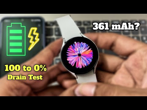 Samsung Galaxy watch 4 Battery Drain Test - Extreme Usage!
