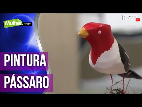 Aprenda a pintar um lindo pássaro | parte 1 | Mulher.com | 21/02/2013 | @RedeSeculo21