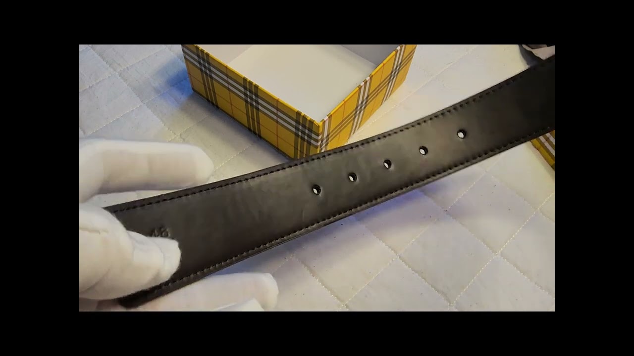 Burberry Reversible Check TB Belt - NEW