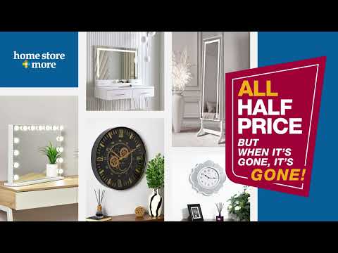 From 26/02/2026 – New this week – ALL WALL MIRRORS & CLOCKS are now ALL HALF PRICE!