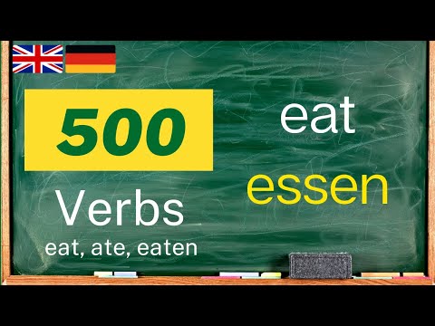 Lernen Sie englische Verben | Learn German Vocabulary | 500 Common Verbs in English-German