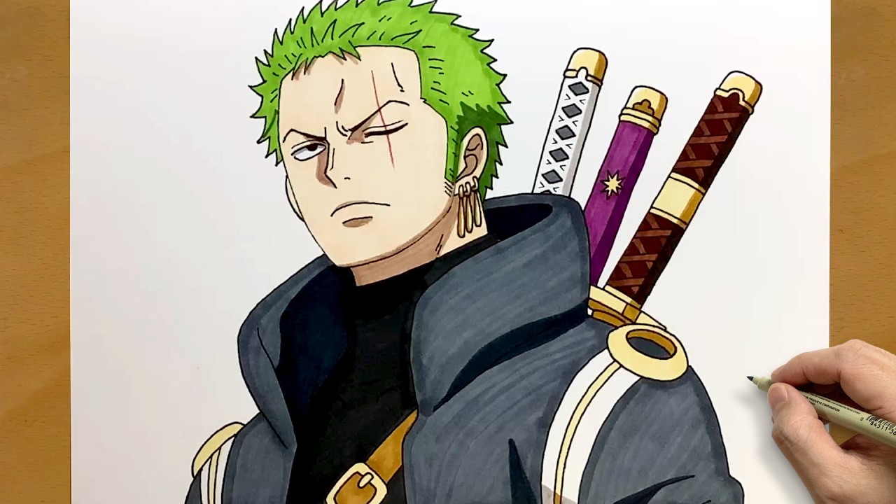 How to Draw Egghead Zoro Step by Step | One Piece Drawing