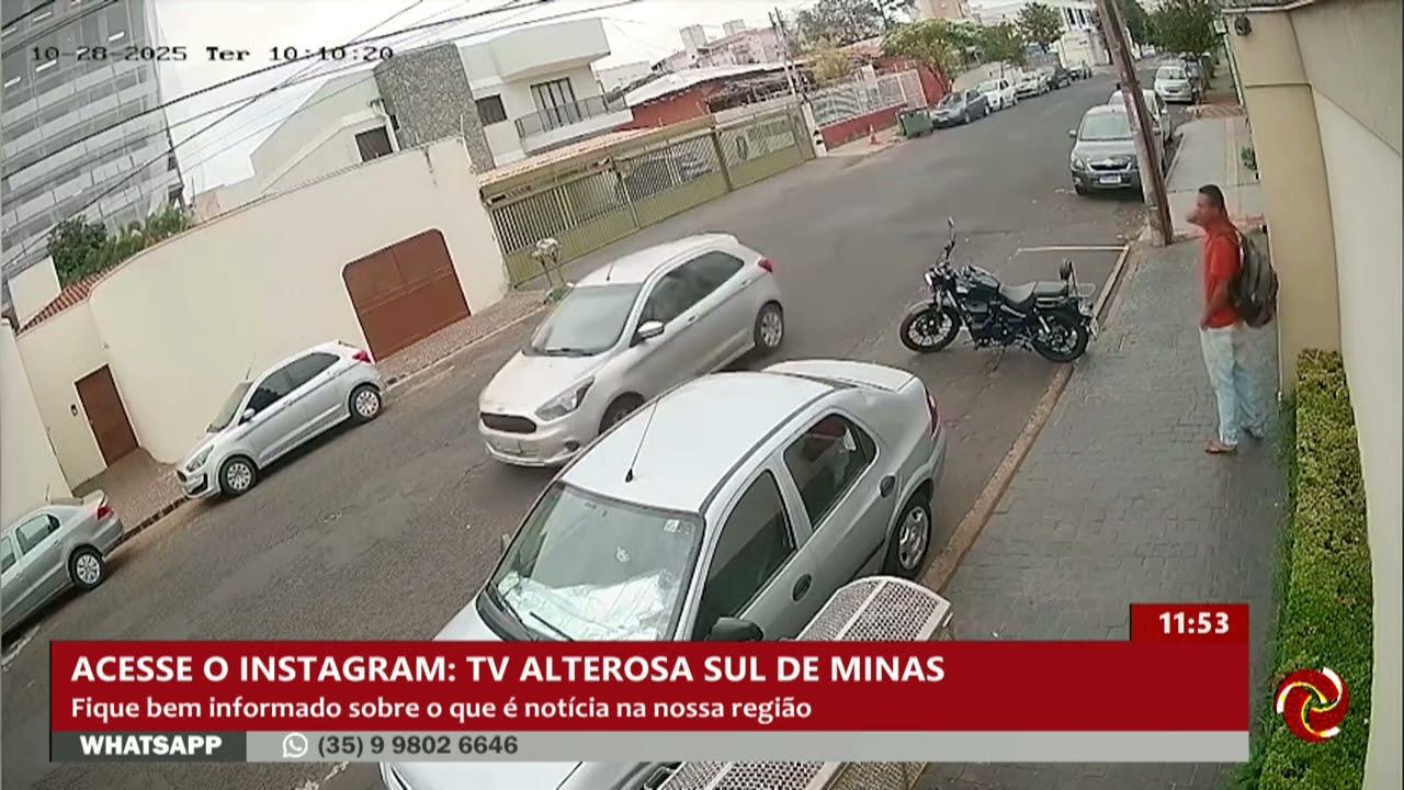 Ladrão atrapalhado abandona moto após tentativa de furto