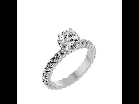 Inel de logodna Fascinant Briliant White Aur 18k Pure Diamond - Naomi