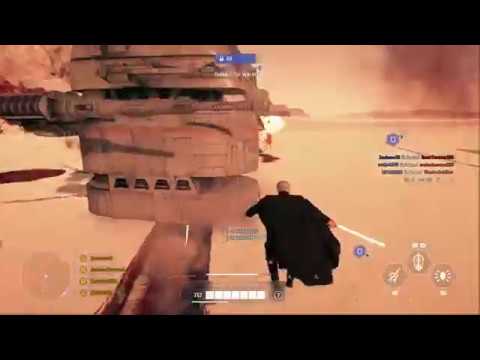 Battlefront 2 Galactic Assault - Crait - Count Dooku Gameplay (no commentary)