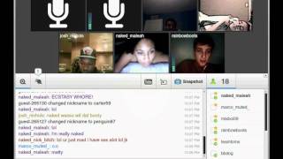 preview picture of video 'Rainbowbeats Tinychat- LEAVE NAKED MALEAH ALONE! STOP IT!'