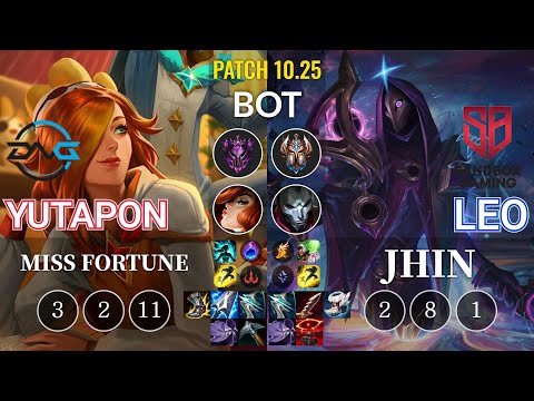 DFM Yutapon Miss Fortune vs SB Leo Jhin Bot - KR Patch 10.25